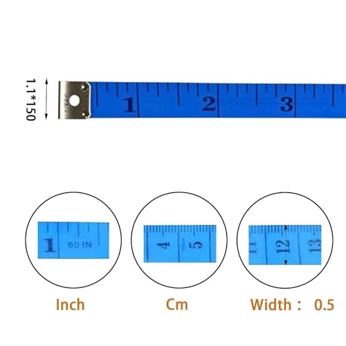 Pack de 5 cintas métricas flexibles para costura miniatura 5