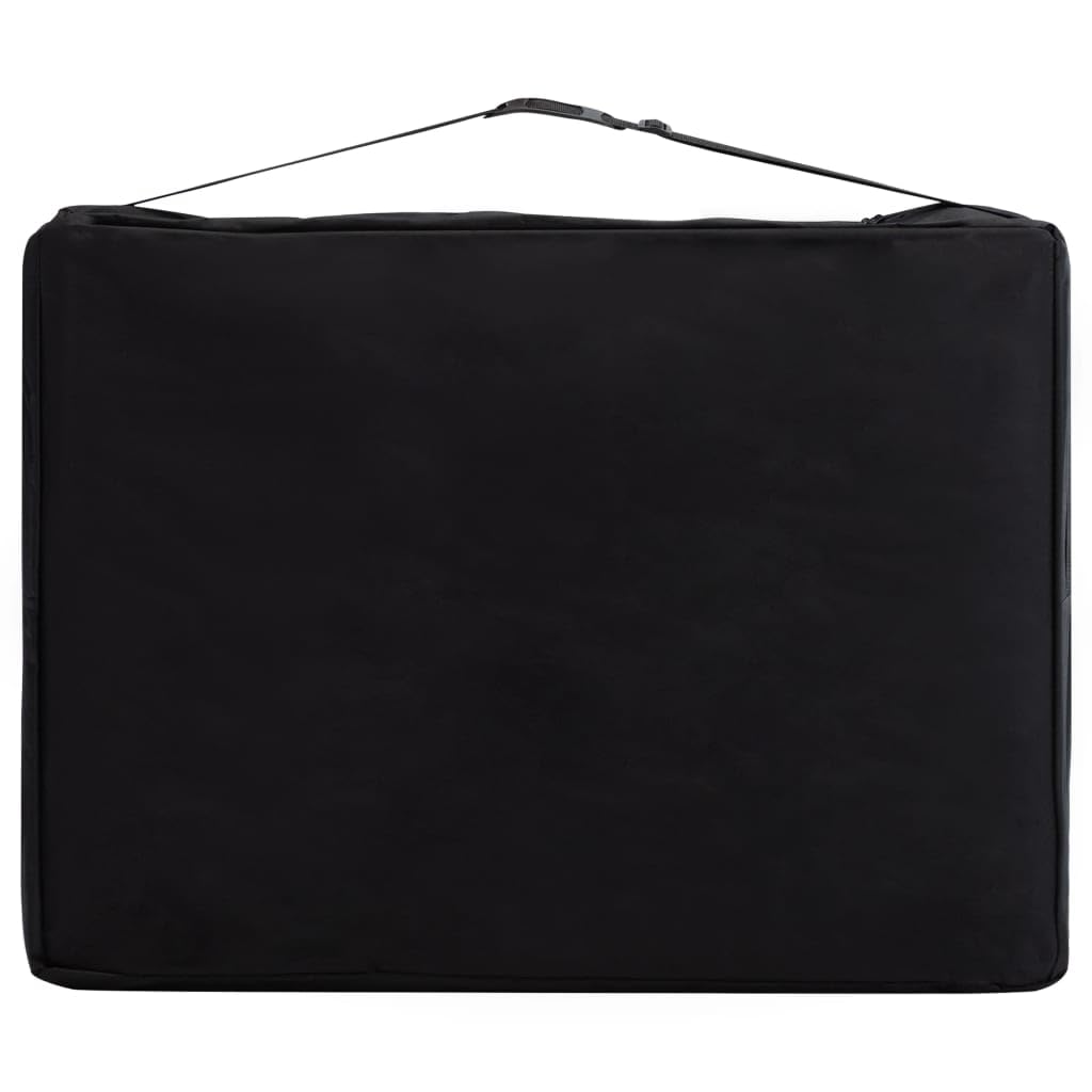 Generico Lettino Massaggio Pieghevole a 4 Sezioni Legno Nero e Rosa,Salute e Bellezza,Cura della Persona,Massaggi e Relax,Lettini da massaggio-110224