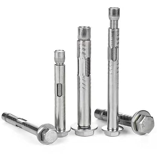 Image of 5Pcs M8*60mm Expansion Screw Bolts Stainless Steel Anchor Bolts for Wall