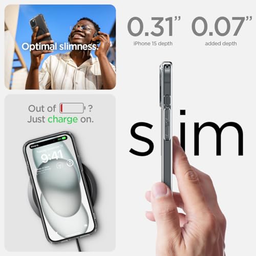Spigen Ultra Hybrid MagFit for iPhone 15 Case, Carbon Fiber - image 8