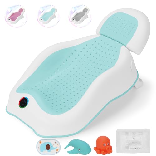 Image of babove Baby Bath Tub|Newborn Bathtub,with Thermometer Baby Bathtub,Baby Bath Support for Baby Bathtub for Infant Newborn Essentials Must Haves-Baby tub (Green)