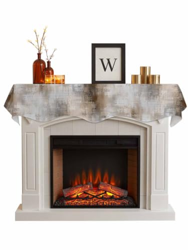 Brown Gray Graffiti Texture Mantle Scarf