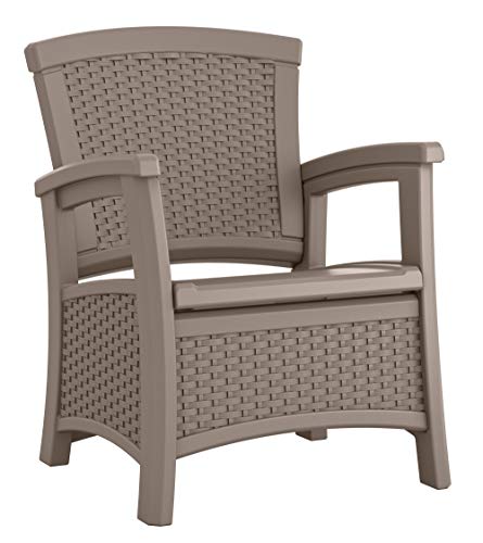 Suncast Elements Club Chair with Storage, Java