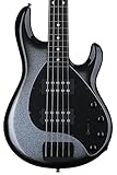 Ernie Ball Music Man StingRay Special 5 HH Bass Guitar - Smoked Chrome with Ebony Fingerboard