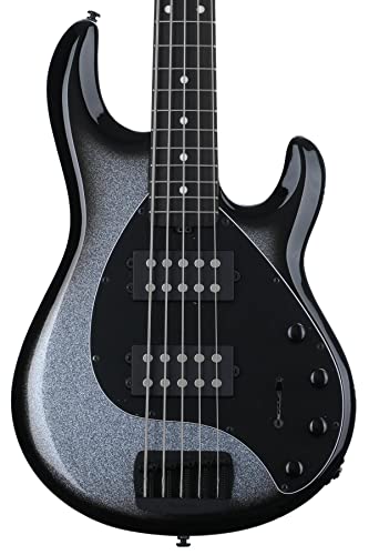 Ernie Ball Music Man StingRay Special 5 HH Bass Guitar - Smoked Chrome with Ebony Fingerboard