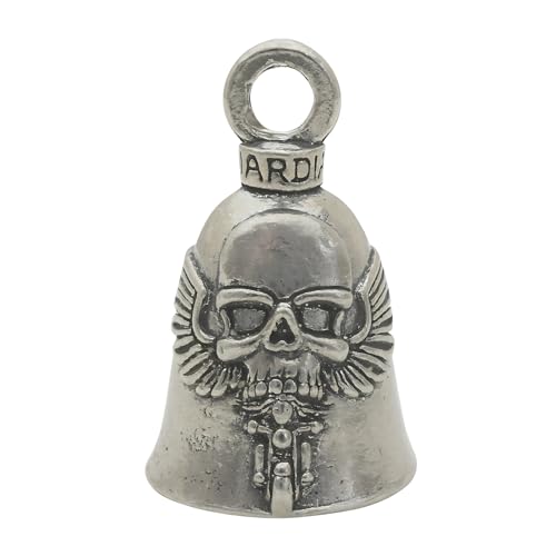 Image of Guardian Bell Good Luck Bell w /Keyring & Black Velvet Bag | Motorcycle Bell | Lead-Free Pewter | Made in USA