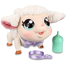 Juguetes De Animalitos Para Niñas Little Live Pets - My Little Lamb Snowie, corderito interactivo, mascota para cuidar, con sonidos y movimientos, animalito de juguete camina, baila y come, niños +4 años, Famosa (LPK00010)