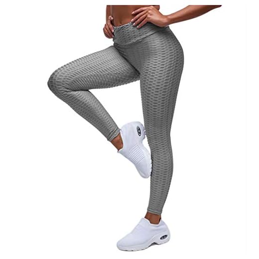 EXGOX Pantalones de yoga de cintura alta para mujer Estiramiento Correr Entrenamiento Leggings de yoga Control de abdomen Medias deportivas