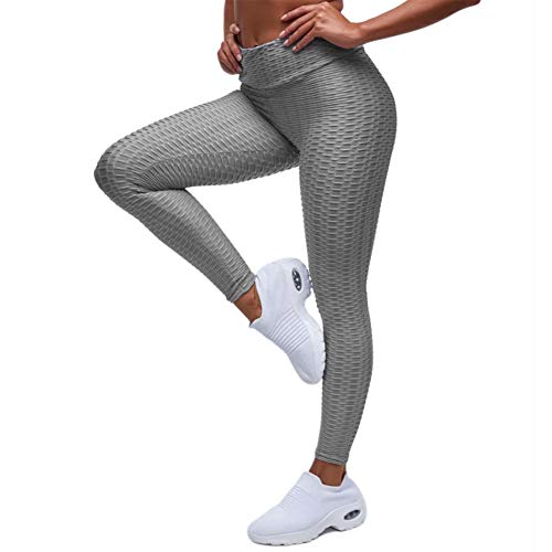 EXGOX Pantalones de yoga de cintura alta para mujer Estiramiento Correr Entrenamiento Leggings de yoga Control de abdomen Medias deportivas