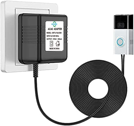Miniatura 6 de Timbre de puerta de 26 pies Transformador 18V500mA Adaptador de corriente para timbre de video Ring Nest Eufy Wyze Arlo Timbre de puerta inalámbrico