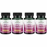 Swanson Ovarian Glandular - Natural Supplement Promoting Women's Glandular Health & Balance Support - Sourced from Premium Bovine Tissue to Support Wellness - (60 Capsules, 250mg Each) (4 Pack)