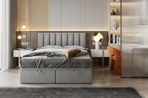 TRADA Boxspringbett Bond - Bett mit Matratze und Bettkasten - Boxspringbett...