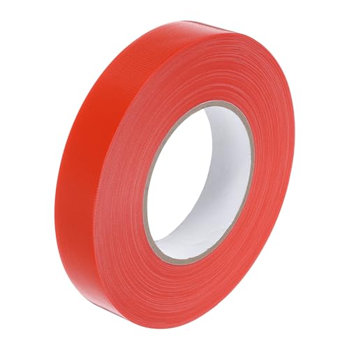Image of MECCANIXITY Red Gaffers Tape, 60 Yards x 1 Inch No Residue, Non-Reflective Easy Tear Book Repair Tape Matte Stage Cloth Tape for Photography,Pack of 1
