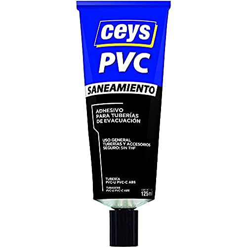 Ceys - Adhesivo PVC Sanitario - Adhesivo para tuberías de evacuación - 125 ml