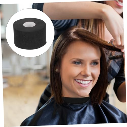 Bandes de protection cou papier noir coiffeur barbier taille standard - 5