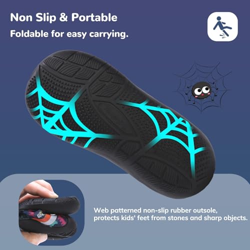 Image of WateLves Wide Toddler Water Shoes Kids Barefoot Athletic Sneakers Girls Boys Quick Dry Aqua Socks for Beach Hiking Swim Kayak Sport Accessories, Camping Essentials