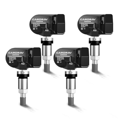 CARORAV 4-Pack Tire Pressure Monitoring System Sensor TPMS Compatible for Nissan Xterra Altima Versa Pathfinder Infiniti QX56 QX40, 315MHz TPMS Sensor Replaces 40700-JA01B 407001AA0B 40700JA01C