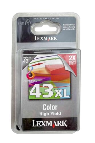 Lexmark 18YX143E   Cartucho Color nº 43XL, Capacidad 554 páginas