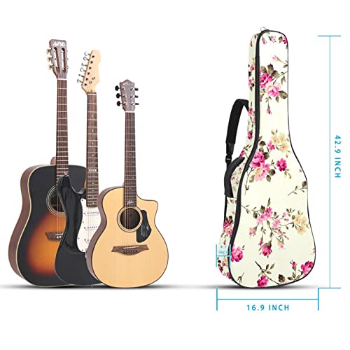Étui rembourré pour guitare acoustique classique Motif papillons dorés sur fond noir, Multicolore 07, 42.9×16.9×4.7 in… - Les Beatles, Paul McCartney, John Lennon, RIngo Starr, George Harrison Étui rembourré pour guitare acoustique classique Motif papillons dorés sur fond noir, Multicolore 07, 42.9x16.9x4.7 in… – Image 6