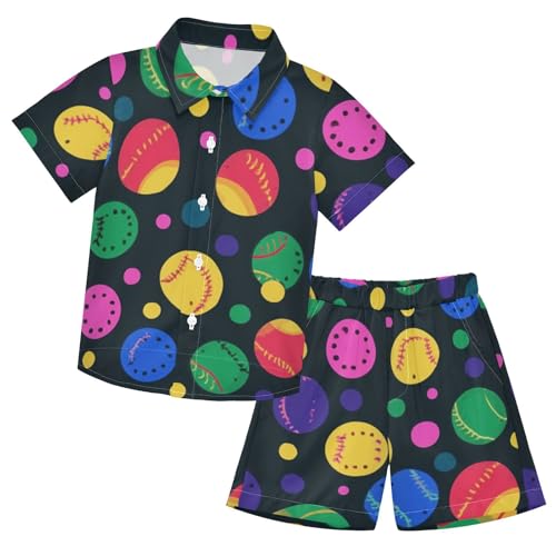 Image of Boccsty Ice Cream Drip Boy Summer Shorts Sets Hawaiian Toddler Boys T-Shirt & Pants 2 Pcs 3T-10T