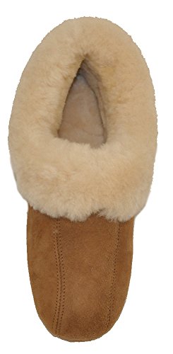 Qwaruba Women's Sophie Suede Sole Sheepskin Slipper Wo 7 #TOP5