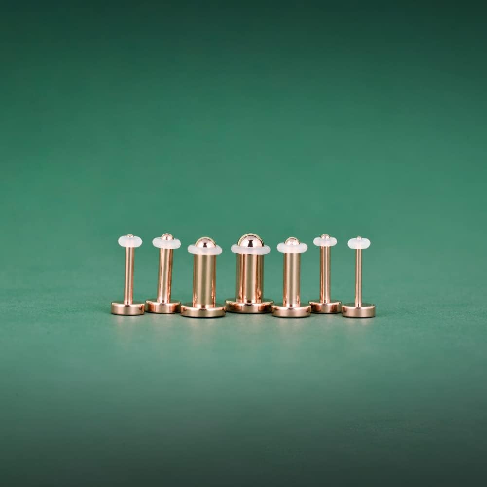 TBOSEN Precise Dimensions Set G23 Titanium O-Ring Ear Plugs Tunnels Gauges Stretcher Piercings Kit