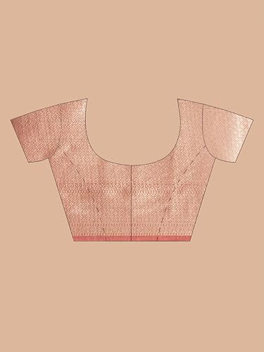 CXMAT pink tussar silk saree in tussar silk – image 6
