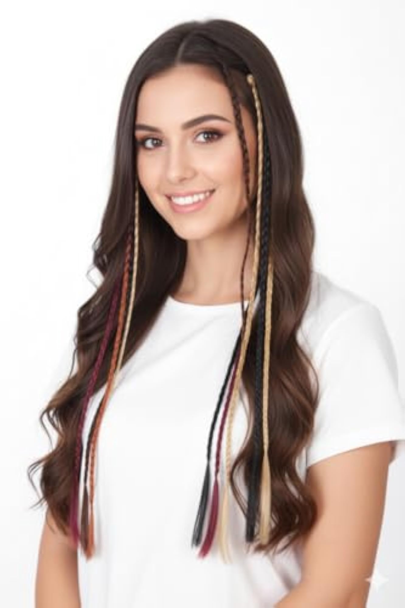 Boho Hair Braid Extensions for Women and Girls, Colorful