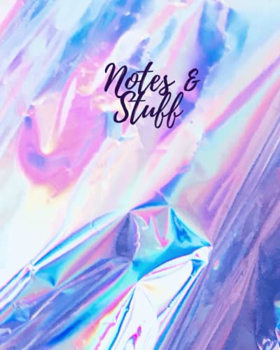 Notes and Stuff Soft Cover Notebook/ Journal 8" x 10" 70 Pages, Durable Gloss Cover