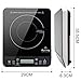 Duxtop Portable Induction Cooktop Burner, Induction Hot Plate with LCD Sensor Touch 1800 Watts, Silver 9600LS/BT-200DZ