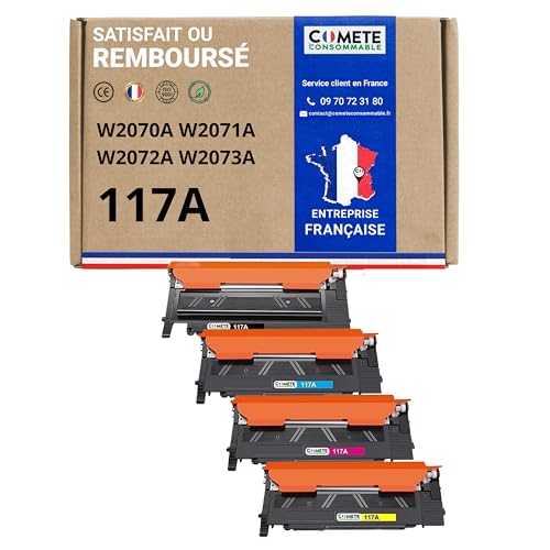 Toner Color Laser MFP 179fnw 150nw pack 4 couleurs 117A W2070A