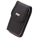 Swivel Case Belt Clip fits Motorola Droid Ultra, Moto E LTE,X 2 (2nd Gen) Phone Models - Holster Rugged Cover Pouch Carry Protective Black Canvas