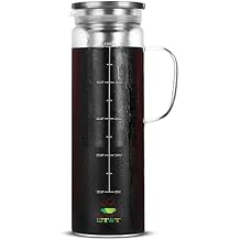 BTaT- Cold Brew Coffee Maker, 1.5 Quart,48 oz Iced Coffee Maker, Iced Tea Maker, Airtight Cold Brew Pitcher, Coffee Accessories, Cold Brew System, Cold Tea Brewing, Coffee Gift
