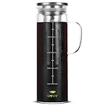 Brew To A Tea - Cold Brew Coffee Maker, French Press, 1.5 Quart, 48 oz, Clear, Modern, Iced Coffee Maker