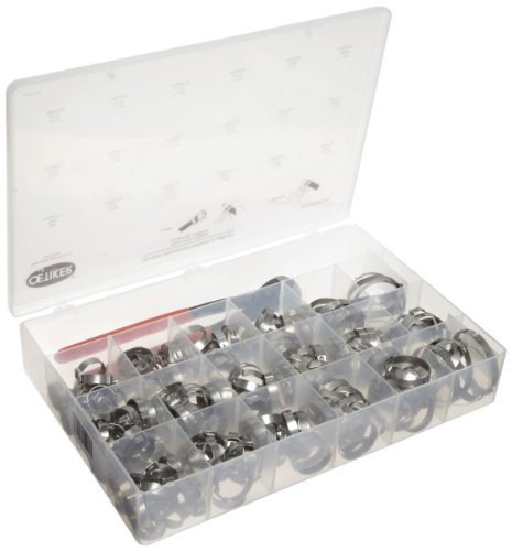 Oetiker 18500144 Irrigation Service Kit (1-Ear Clamps with Mechanical Interlock, Stainless Steel with Standard jaw Pincers)