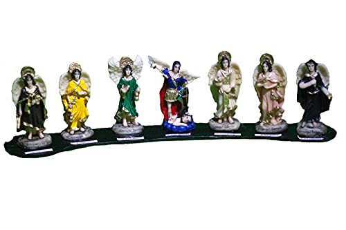 PLESIU 3 Inch Complete Set of All 7 Archangels Siete Arcangeles Michael Raphael