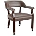 Steve Silver Company Tournament Captains Chair with Casters, Brown