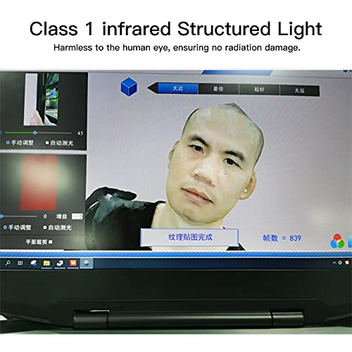 Dounan 3D-Scanner,Sense Pro Handheld 3D-Scanner Tragbarer 3D-Modellierungsscanner Hohe Präzisionsgenauigkeit 0,3 mm Unterstützt OBJ/STL/PLY-Ausgabe - Image 8