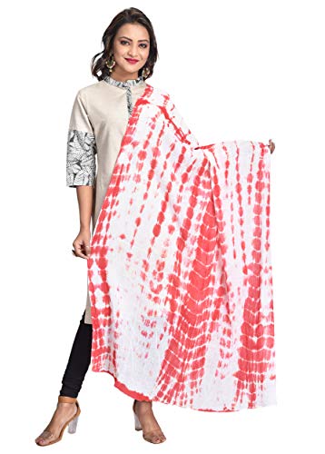 Image of Women's Pure Cotton Traditional Authentic Shibori Tie Dye Dupatta Chunni