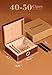 Chivana Premium Humidors for 20-35 Cigars with Rich Cedar Veneer Lining and Accessories. Safe and airtight Seal Lips Built. Excellent Gift for Love Ones.
