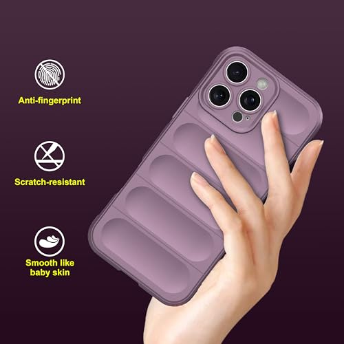 Image of amazon basics Back Case Cover for iPhone 16 Pro Max | Compatible for iPhone 16 Pro Max Back Cover | Liquid Silicon Magic Case with Camera Protection | Lavender