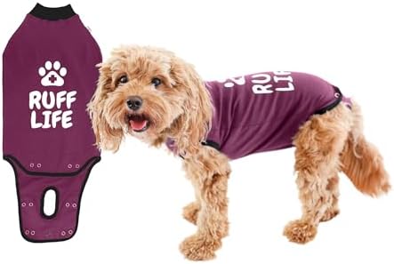 BellyGuard - Dog Recovery Suit, Post Surgery Dog Onesie for Male and Female Dogs, Comfortable Cone Alternative for Large and Small Dogs, Soft Cotton Covers Wound, Stitches. Patented Easy Potty System.