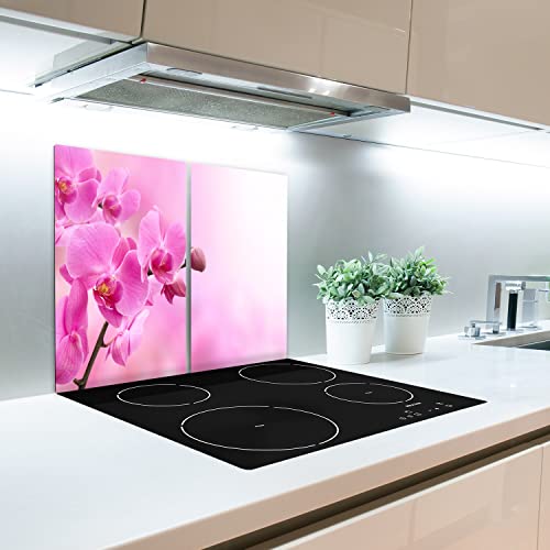 Protège-plaque de cuisson orchidée pour cuisiner proprement et agrandir le plan - 4
