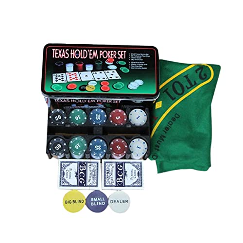Jogo De Lata Poker Texas Hold'em Poker Set