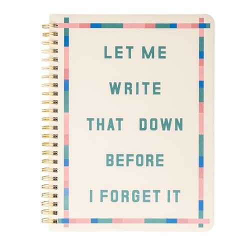 ban.do Rough Draft Mini Spiral Notebook with Saying,...