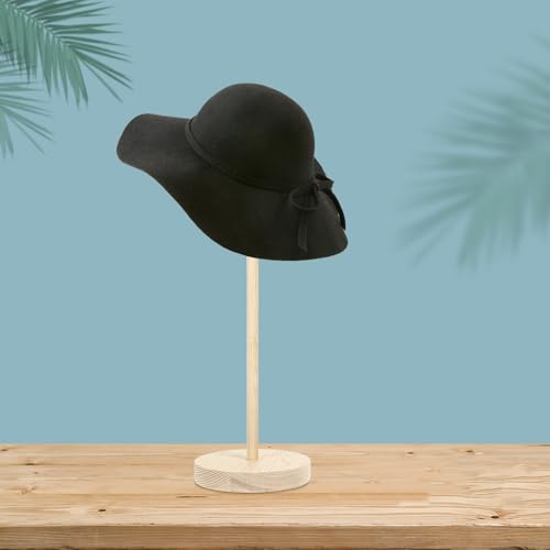 Soporte para pelucas de muñecas expositor de madera que ahorra espacio 5