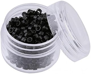 500Pcs 5mm Aluminum Micro Rings Beads for Hair Extensions Black| Scarf | Cap | Face for Sunglasses | Eye Glasses Holder | Hat Display Model Stand |