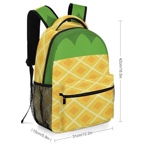 Funny Pineapple Backpack for Kids, Cartoon Fruit School Bag Casual Daypack Laptop Backpack for Boy/Girls2