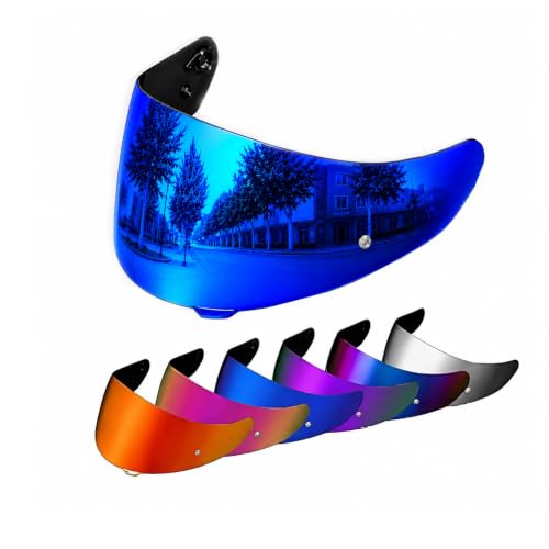 Image of PSLER Shatterproof Helmet Visor for HJ17,C90,C91,SY&CL-MAX 3,Deep Blue | Impact-Resistant ,UV400 Protection, Motorcycle Tinted Face Shield for HJ17,C90,C91,CL-MAX 2, IS-MAX BT, SY-MAX 3, IS-MAX 2