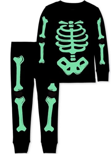 Carter's Boys' 2 Piece Glow-in-The-Dark Snug Fit Cotton Halloween PJS4